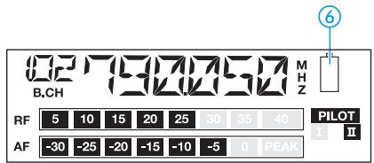 SENNHEISER EW 135 G2 - Télé-affichage des piles de l'émetteur capté (EM 100 G2 uniquement) - 1