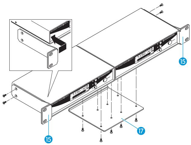 SENNHEISER EW 135 G2 - Montage en rack et montage des antennes à l'avant - 2