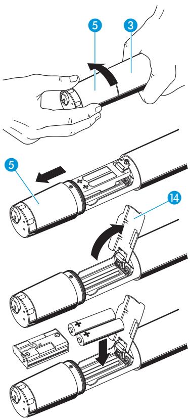 SENNHEISER EW 135 G2 - Mettre en place et changer les piles - 1