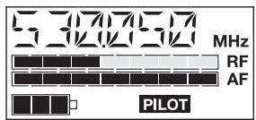 SENNHEISER EW 135 G2 - Affichage de la sensibilité de l'émetteur capté - 2