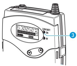 SENNHEISER EW 135 G2 - Affichages sur les récepteurs - 1