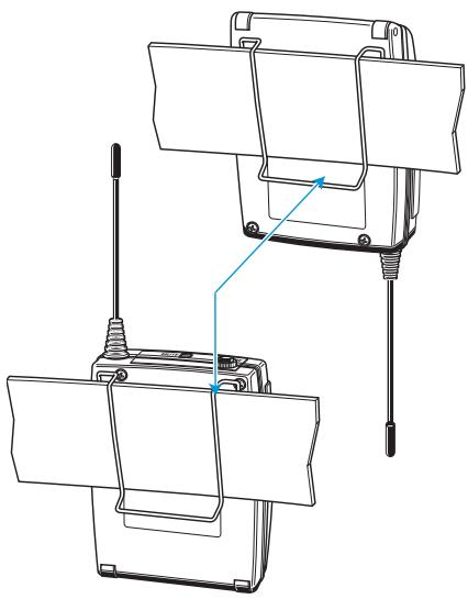 SENNHEISER EW 145 G2 - Fixer des composants à un vêtement - 1