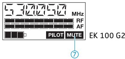 SENNHEISER EW 165 G2 - Affichage MUTE - 1