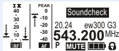 SENNHEISER EW 300 IEM G3 - Affichage standard selectionnable - 2