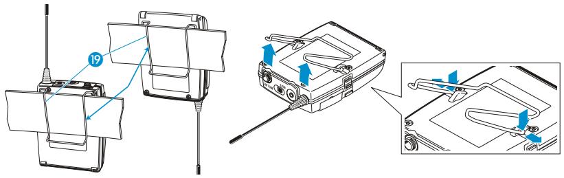 SENNHEISER EW 300 IEM G3 - Fixer l'émetteur de poche aux vêtements - 1