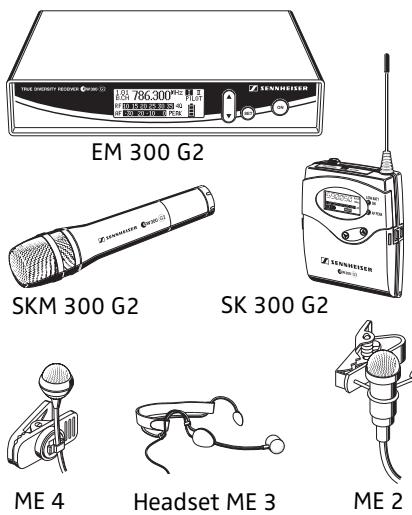 SENNHEISER EW 322 G2 - Applications et contenu des sets - 1