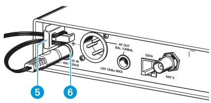 SENNHEISER EW 372 G2 - Raccorder les antennes - 1