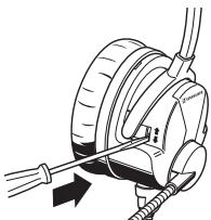 SENNHEISER HME 26 - Régler la sensibilité du microphone - 2
