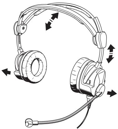 SENNHEISER HME 26 - Mettre le casque/micro sur la tête - 1