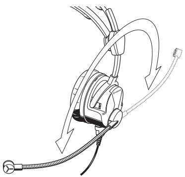 SENNHEISER HME 26 - Orienter le support micro - 1