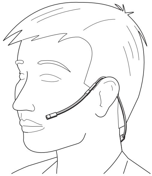 SENNHEISER HS2 - De microfoon bevestigen - 1