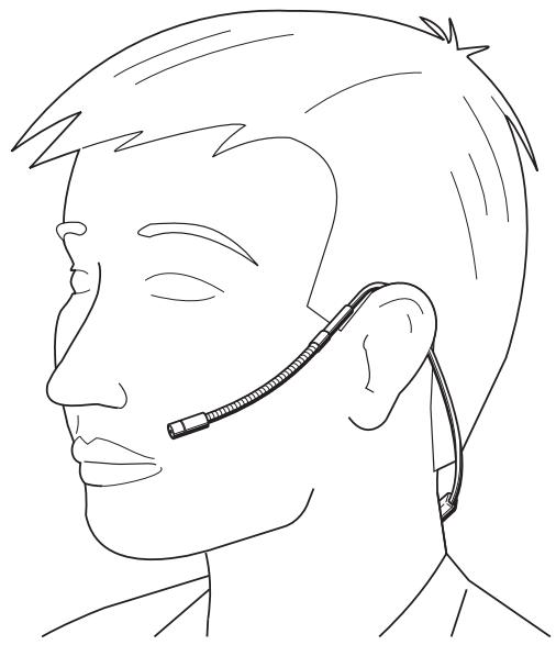 SENNHEISER HS2 - Attachment of the microphone - 1