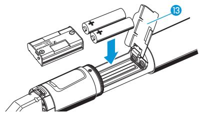 SENNHEISER SET 100 P - Insérer les piles/le pack accu - 3