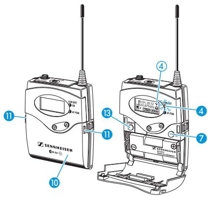 SENNHEISER SET 100 P - Emetteur de poche SK 100 G3, émetteur à main SKM 100 G3 et émetteur « plug-on » SKP 100 G3 - 1