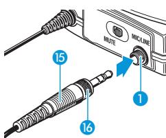 SENNHEISER SET 100 P - Raccorder un cable de microphone/cable ligne - 1
