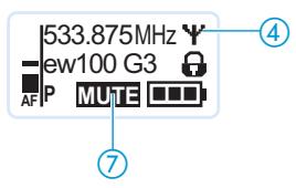 SENNHEISER SK 100 G3 - Couper le signal audio ou désactiver le signal radio - 2