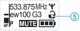 SENNHEISER SK 100 G3 - Si l'un des affichages standard est affiché... - 1