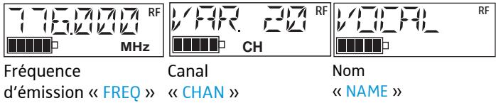 SENNHEISER SK 5212-II - Changer l'affichage standard - « VIEW » - 1