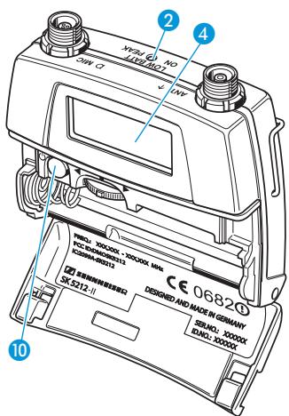SENNHEISER SK 5212-II - Allumer/eteindre l'émetteur - 1