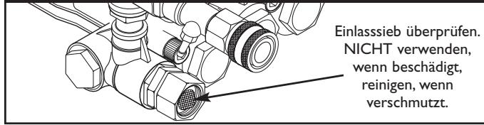 BRIGGS & STRATTON BRIGGS & STRATTON 3200 PSI - Anschlieben der Schläuche und der Wasserzufuhr an die Pumpe - 3