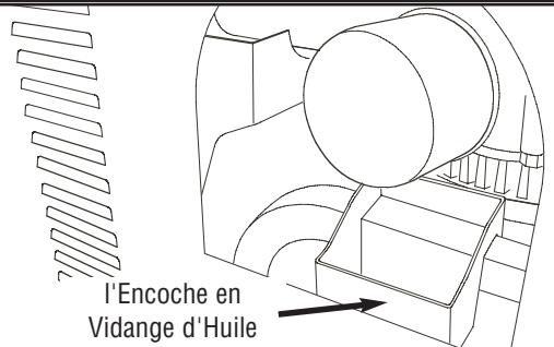 BRIGGS & STRATTON BRIGGS & STRATTON 7000 WATT GENERATOR SYSTEM - Figure 39 — changement du filtre à huile avec l'encoche en vidange d'huile - 1