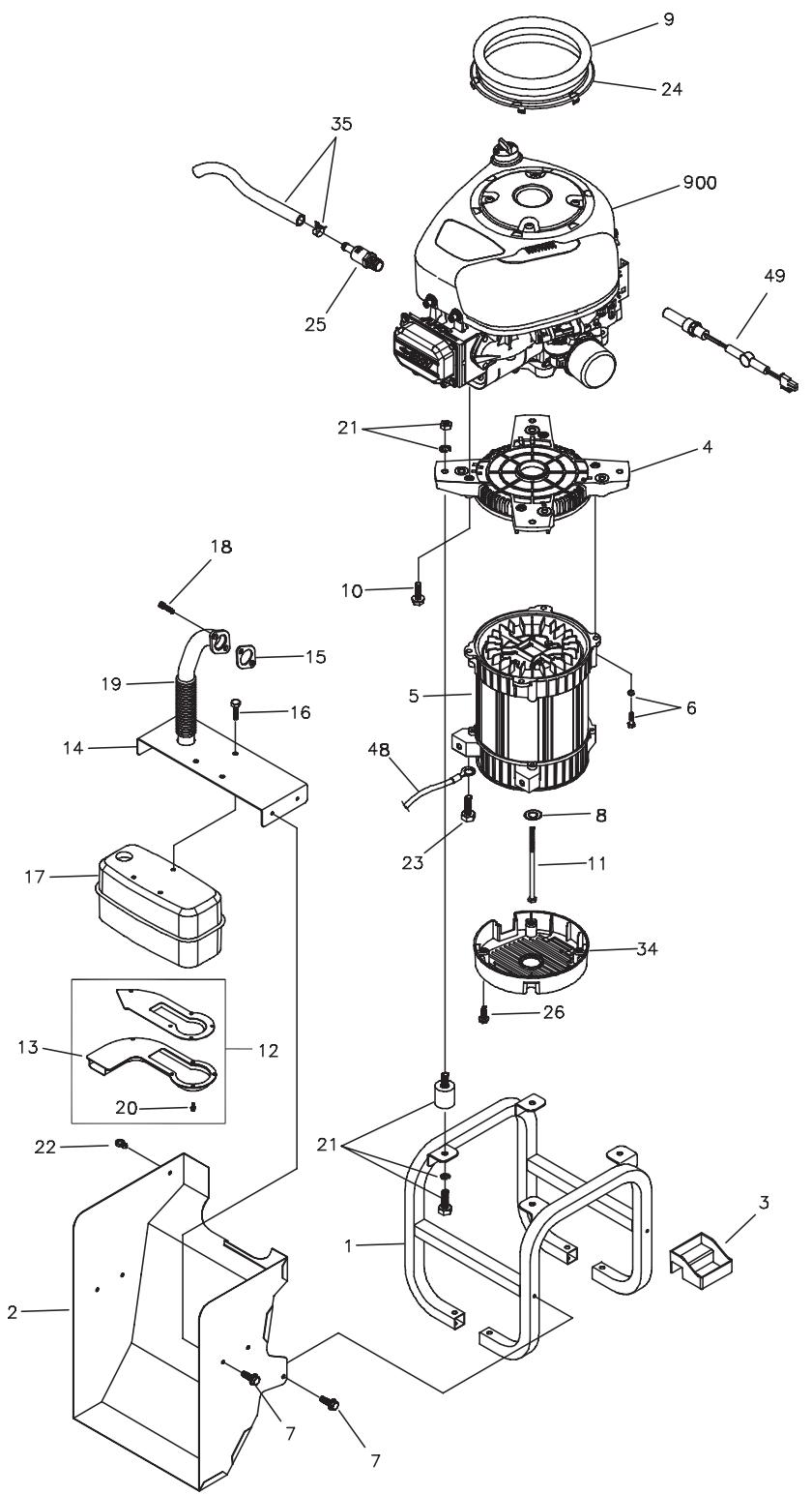 BRIGGS & STRATTON BRIGGS & STRATTON 7000 WATT GENERATOR SYSTEM - WIRING DIAGRAM - 2