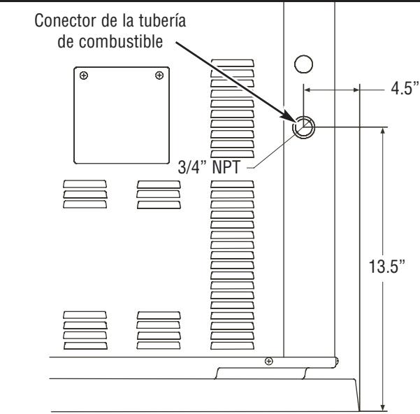 BRIGGS & STRATTON BRIGGS & STRATTON 7000 WATT GENERATOR SYSTEM - Dimensiones de la Entrada de Combustible - 1