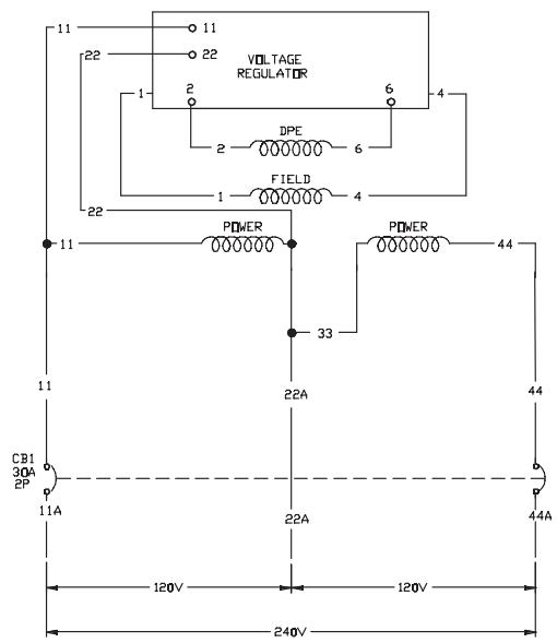 BRIGGS & STRATTON BRIGGS & STRATTON 7000 WATT GENERATOR SYSTEM - SCHEMATIC - 2