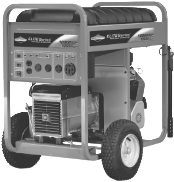 BRIGGS & STRATTON BRIGGS & STRATTON ELITE 10000 WATT - Manuel d'utilisation - 1