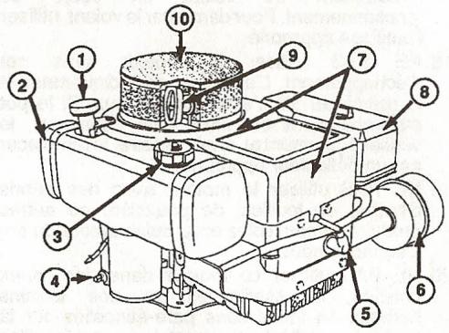 BRIGGS & STRATTON BRIGGS & STRATTON 257700 - Pour controller le niveau d'huile: - 2