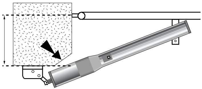 AVIDSEN ASTRELL 300 - Positionnement du BRAS de motorisation sur la PATTE metallique DROITE. - 2