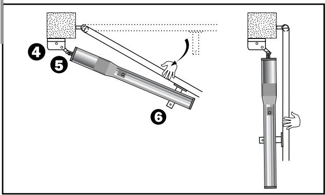 AVIDSEN ASTRELL 300 - Positionnement du BRAS de motorisation sur la PATTE metallique DROITE. - 3