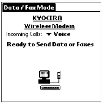 KYOCERA QCP6035 - Pour paramétrer le mode données/télécopie - 1