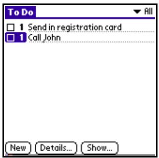 KYOCERA 7135 - Utilisation de to do list (la liste de tâches) - 1