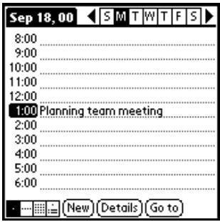 KYOCERA 7135 - Utilisation de date book (l'agenda) - 1