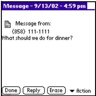 KYOCERA 7135 - Réception d'un message - 2