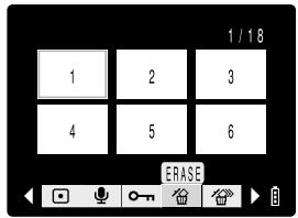 KYOCERA FINECAM SL300R - Erasing images in the MULTI playback screen - 2