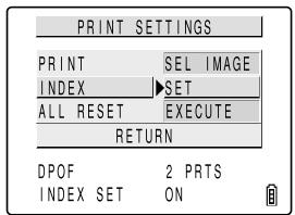 KYOCERA FINECAM SL300R - Specifying index print settings - 2