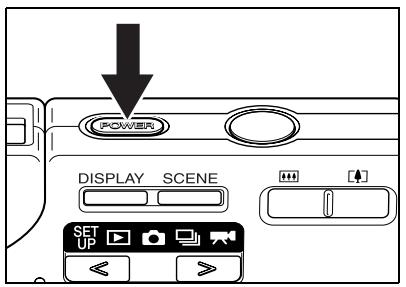 KYOCERA FINECAM SL300R - Press the POWER button (POWER) to switch the camera on. - 2