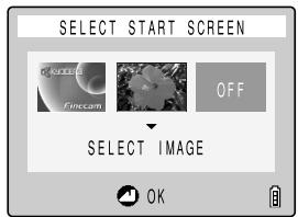 KYOCERA FINECAM SL300R - [START SCREEN] Selecting the Startup Screen - 2