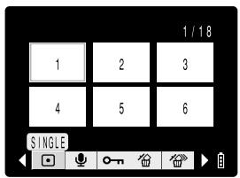KYOCERA FINECAM SL300R - Erasing images in the MULTI playback screen - 1