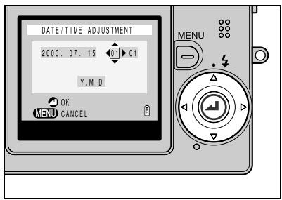 KYOCERA FINECAM SL300R - Setting the Date and Time - 3