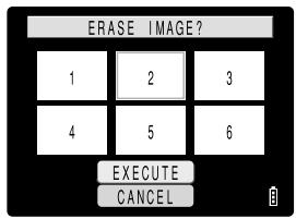 KYOCERA FINECAM SL300R - Erasing images in the MULTI playback screen - 3