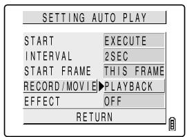 KYOCERA FINECAM SL300R - Setting AUTO PLAY - 6