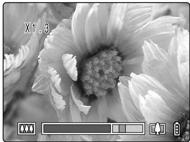 KYOCERA FINECAM SL300R - Briefly release the zoom button and then press the [ ] side of the zoom button again. - 1