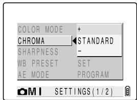 KYOCERA FINECAM SL300R - [CHROMAX] Changing the color intensity - 3