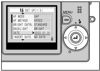 KYOCERA FINECAM SL300R - Setting the Date and Time - 2