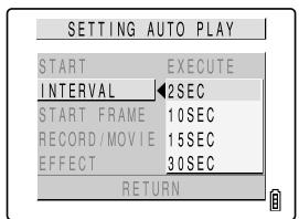 KYOCERA FINECAM SL300R - Setting AUTO PLAY - 3