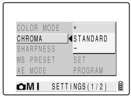 KYOCERA SL300R - [CHROMAX] Changing the color intensity - 3