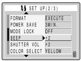 KYOCERA SL300R - [BEEP] Adjusting the Volume of the Camera Button Beep - 1